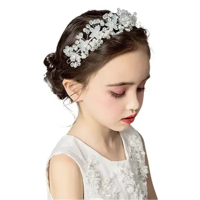 Fairy Princess Hairband with Flower Garland for Girls