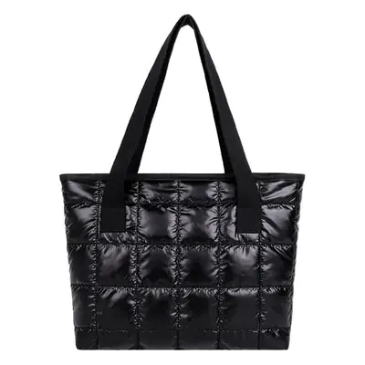 Women's Blue Quilted Shoulder Bag 2021 Casual Embroidery