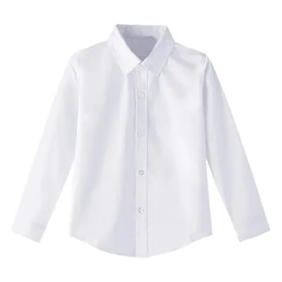 White Pure Cotton Boys Girls Shirts for School Uniforms