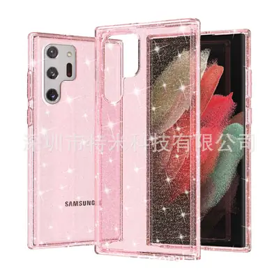 Samsung S22 Ultra Glitter Protective Case Pink
