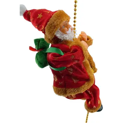 Santa Claus Crossbody Pendant with Gold Chain