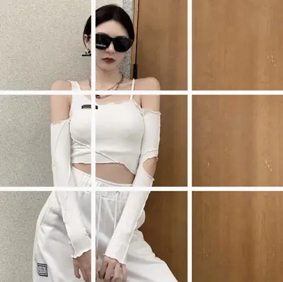 White Slim Fit High Waist T-Shirt for Women