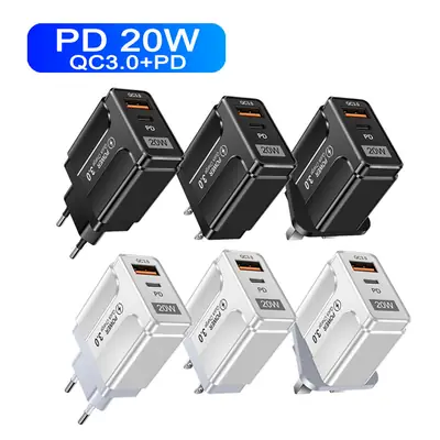 PD20W QC3.0 Fast Charging Mobile Charger