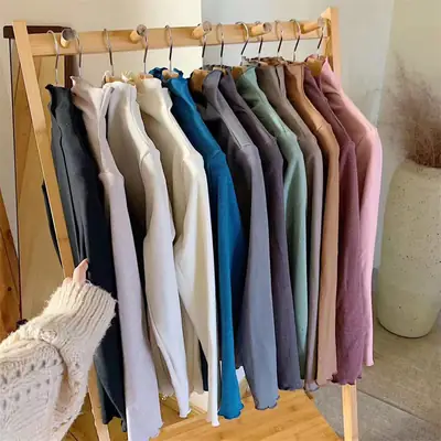 Women Velvet Faux Fur Bottoming Shirt Autumn Winter Korean Style