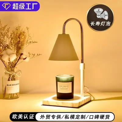 Scandinavian Melting Wax Candle Lamp for Bedside Use