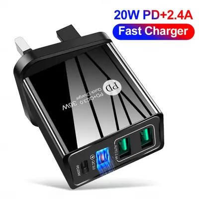 4A European American British USB Charger 240V 120V