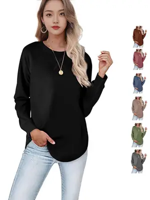 2025 Cross-Border Pullover Sweater Beige Casual Short Sleeve