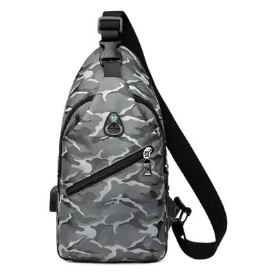Men's Camo Crossbody Shoulder Bag Outdoor Sports Korean Style