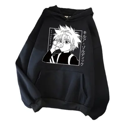 Women Cartoon Printed Hoodie Beige Thick Warm Winter
