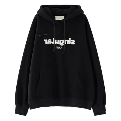 Grey Hooded Sweatshirt Women Fleece Lined Oversize 2023