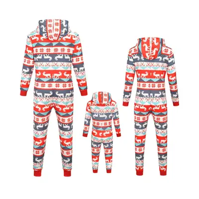 New Christmas Family Matching Printed Pajamas Set