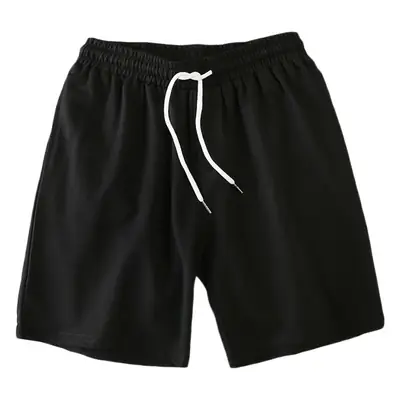 Men Black Drawstring Shorts Large Casual Summer