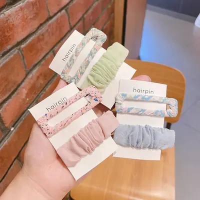 Floral Hair Clips for Bangs & Hairpin Accessory