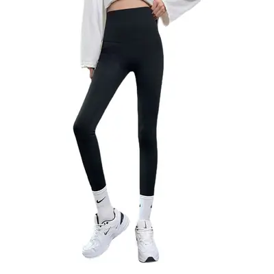 Winter Fleece Leggings Women High Waist Black