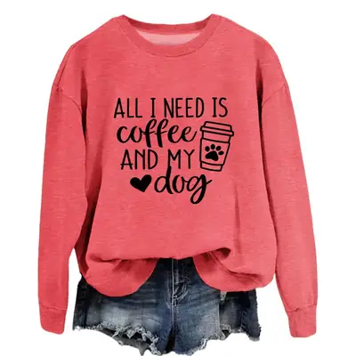 Green Printed Long Sleeve Pullover for Women
