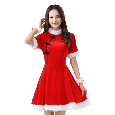 Red Strap Christmas Party Dress for Women