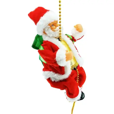 Santa Claus Electric Climbing Ladder with Chain & Beads