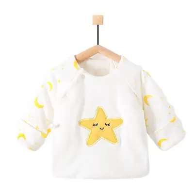 Newborn Baby Coat White Cotton Full Moon Winter