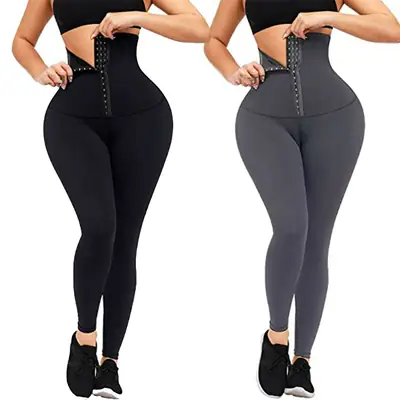 Women's Black Fleece Lined High Waist Yoga Pants