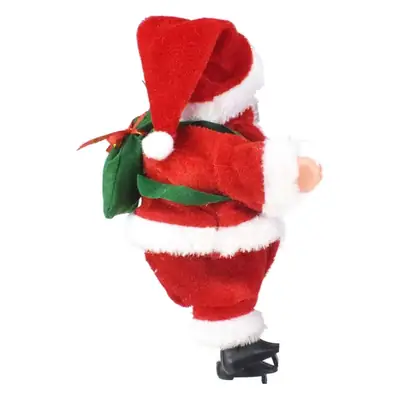 Cross Border Christmas Decor Electric Ladder Santa Climbing Beads