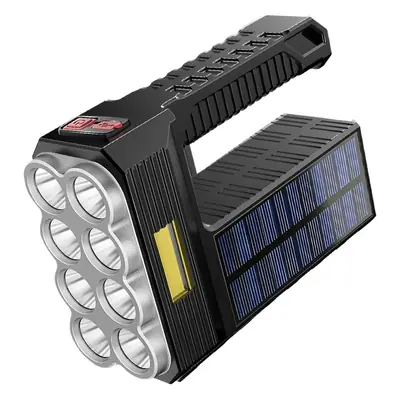 USB Smart Charging Solar Flashlight Strong Light Portable