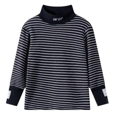 Children Fleece Striped Long Sleeve Shirt Winter Warm