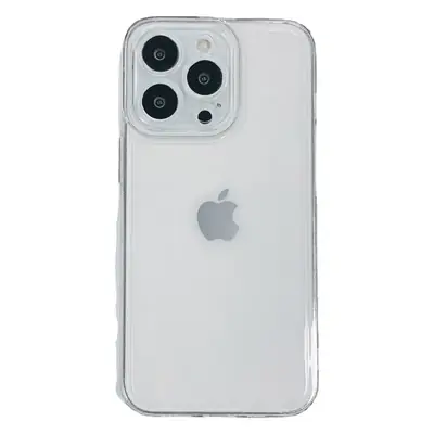 Transparent Straight Edge Phone Case for iPhone 15 Pro Max TPU