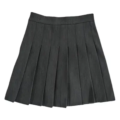Black Pleated Skirt for Women High Waist Student Style