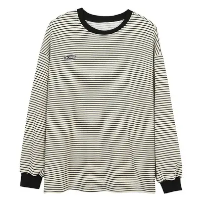 Women Korean Style Striped Long Sleeve T-Shirt