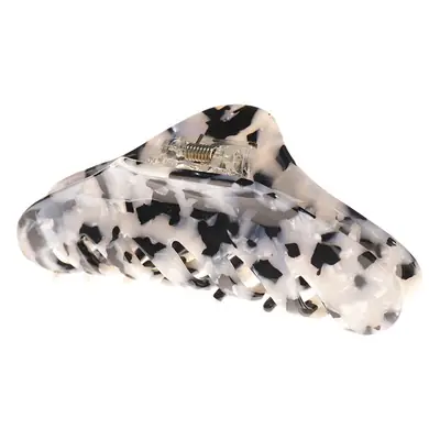 Acrylic Hair Grip Back for Women - Leopard Print & Glitter Design