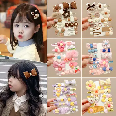 Cute Cartoon Hair Clips for Women & Kids Brown