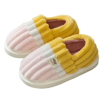 Women Cotton Slippers Blue Coral Winter Comfort