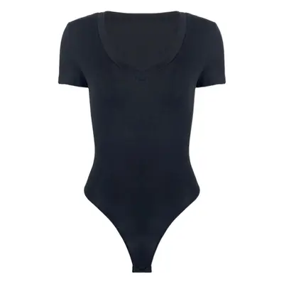 Women's White V-Neck Tight Bodysuit 2025 Summer