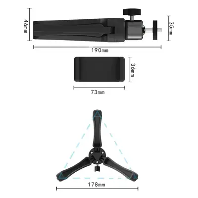 Black Tripod Bracket for Live Broadcast & Projector