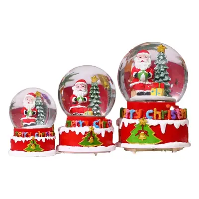 Christmas Snowball with Music & Santa Design