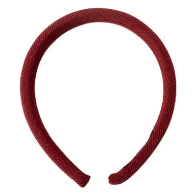 Women's Red Twill Hairpin Headband Retro Height-increasing Cranial Top Narrow Side