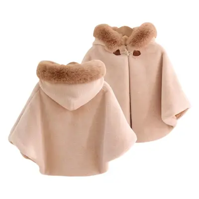 Baby Velvet Fur Cloak Newborn Autumn Winter Shawl