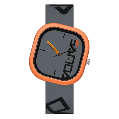 Sanda Cross-Border Best-Selling Silicone Strap Watches for Male and Female Students and Teenagers, Creative Tilted Square Quartz Watches, Dropshipping