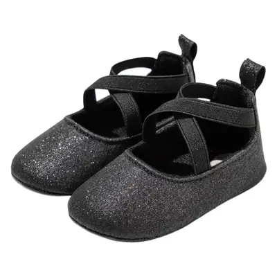 Foreign Trade Hot-Selling Fashionable Gold Sequin Elastic Band Princess Shoes Baby Shoes Non-Slip Soft Sole Comfortable Toddler Shoes Children's Shoes