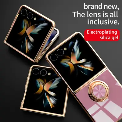 Magnetic Phone Holder with Gold Finish