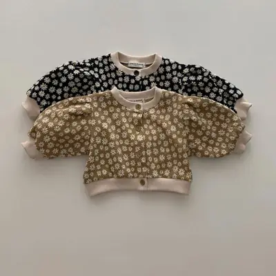 Korean Style Floral Baby Jacket Small Moon Age