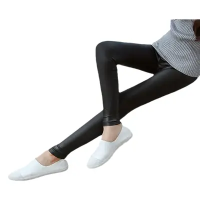 Women's Black Fleece Leggings Winter Slim Fit All Size