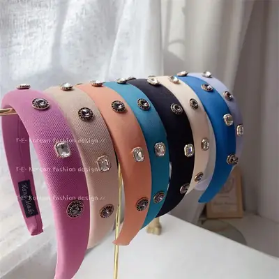 White Moonlight Crystal Pearl Flower Hair Band for Women