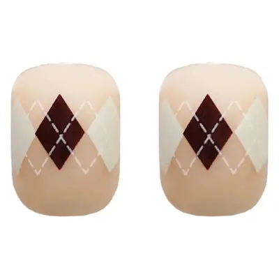 Autumn Rhombus Nail Patches for Women