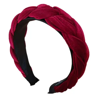New Autumn Velvet Headband for Women Twist Hair Accessory