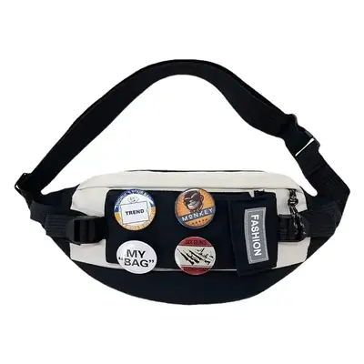 Trendy Men's Crossbody Shoulder Bag with Buttons