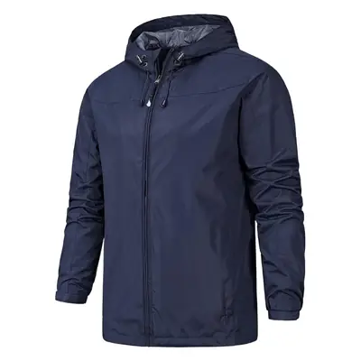 Men's Full-Zip Hooded Jacket Blue