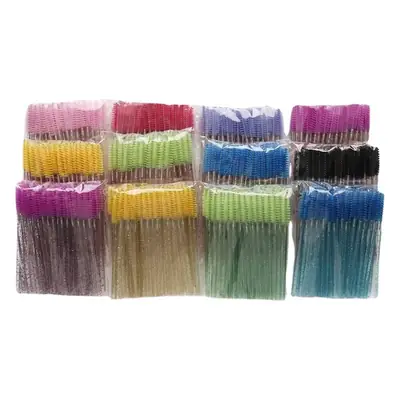 Crystal Rod Eyelash Curling Brush Set of 12 Colors
