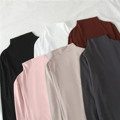 Korean Style Long Sleeve T-Shirt Women Multi Color