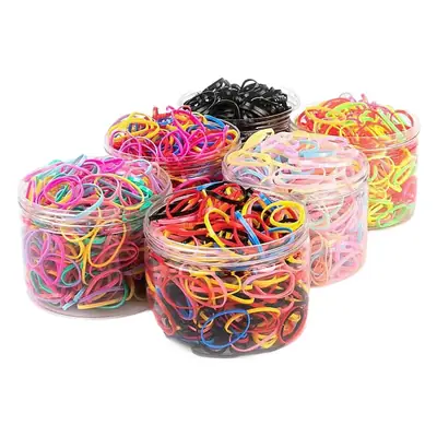 Disposable Rainbow Hair Ties for Kids